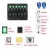 6 Gang Switch Panel Circuit Breaker Overload Protector Toggle Rocker Switch Panel Waterproof 12-24V Rocker Switch LED Camper RV Truck Marine Boat SUV view 2