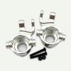 Aluminum Front Steering Blocks Knuckle Arm Silver for Traxxas 1/8 Sledge 9537 view 2
