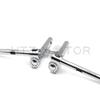 HTTMT HB015- Adjustable 8" Chrome Clip Splitter Handlebars Compatible with H-D Dyna FXR Sportster Custom view 4