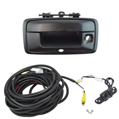Rear View Camera Add On Kit w/Wiring Harness & Tailgate Handle Compatible with GM Pickup