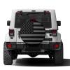 Foruidea Black America Flag Spare Tire Cover PU Leather Wheel Tire Cover Fit Trailer, RV, SUV and Many Vehicle 16inch view 4