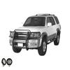 Black Horse Grille brush Bumper Guard Modular Black Come with Pair of 5.3" Dia.LED Lights with Black Trim Rings Compatible with 1999-2002 Toyota 4Runner-17TN23MA-PLFB view 3