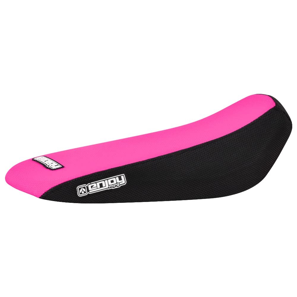 Enjoy Mfg USA-Made Seat Cover - Compatible with Sur Ron Sur-Ron Light Bee MX & X E-Bike #349 (Black Sides w/Pink Top)
