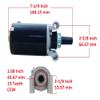 HH BROS Starter for John Deere L110 LT133 LT150 LT155 LT160 LTR155 STX46 STX30 STX38 AM120729 AM122435 AM132235 AM132236 12-098-015 12-098-015S 12-098-04 12-098-08 view 2