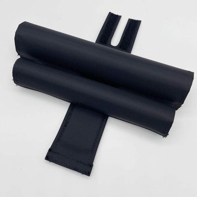 Solid Color Nylon BMX Pad Sets - Extra Wide Bar Pad (for Cruiser Style Handlebars) Black 1.25" top Tube Diameter