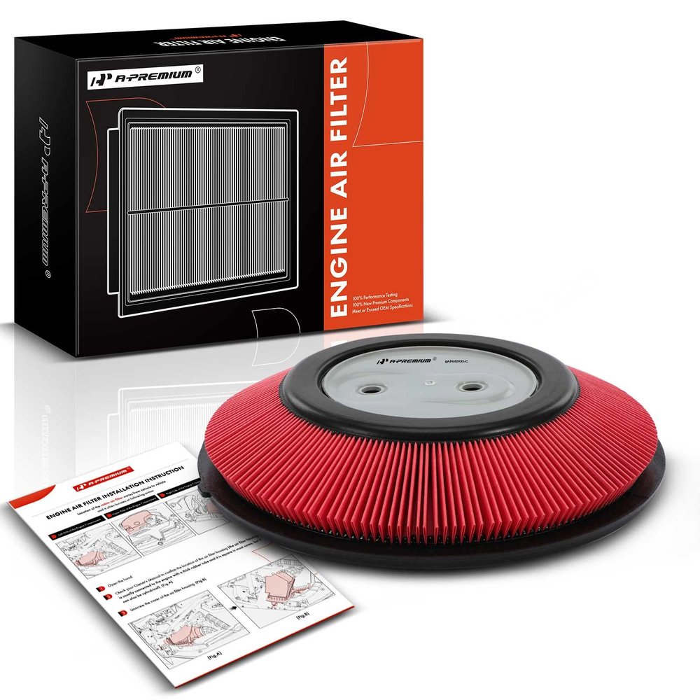 A-Premium Engine Air Filter Compatible with Nissan D21 Pickup, Frontier, Pickup, Xterra 1990-2004, L4 2.4L, Replace# 16546-86G00