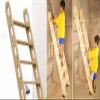 MOHTA Twin Bed Bunk Ladder with Handle, Wood Universal Camper Rv Bunk Bed Ladder with Non Slip Base, for Loft Dorm Room Caravan Cabinet, 100/125/150 Cm (Size : 5 Step 150cm/59) view 2