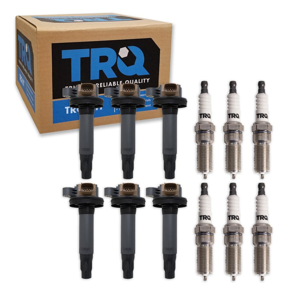 TRQ Ignition Coil & Spark Plug Kit Iridium 12 Piece Compatible
