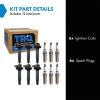 TRQ Ignition Coil & Spark Plug Kit Iridium 12 Piece Compatible view 2