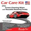 SWAB-ITS Car Care Kit 12-Piece Auto Cleaning Set with Screen Wipes & Reusable Detailing Foam Swabs | Interior & Exterior Precision Cleaning | Made in USA (87-8210) view 3