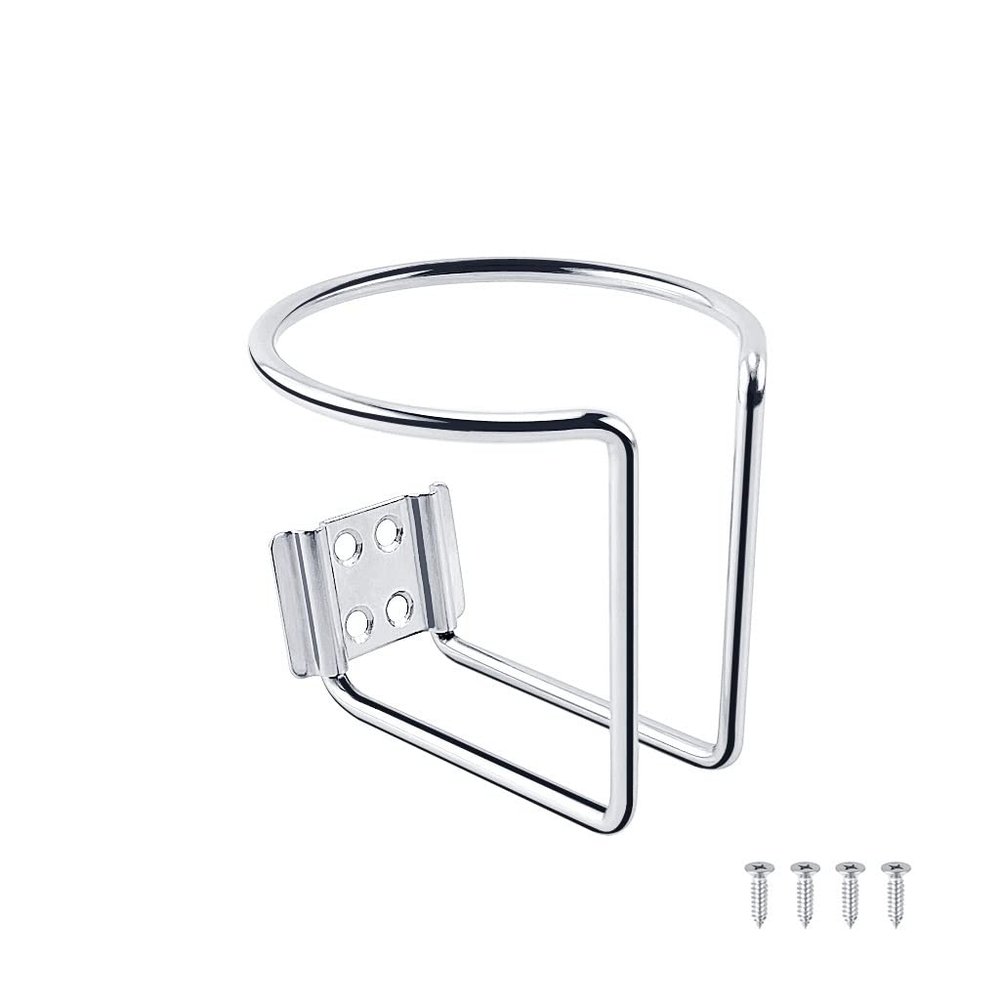 CUREOL Stainless Steel 304 Cup Drink Holder Can Bottle Holder Water Drink Beverage Stand Mount Support Auto Car Marine Boat Truck RV