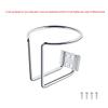 CUREOL Stainless Steel 304 Cup Drink Holder Can Bottle Holder Water Drink Beverage Stand Mount Support Auto Car Marine Boat Truck RV view 2