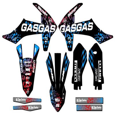 2021-2024 MC-E 5 Cheetah Black Senge Graphics Base Kit Compatible with GASGAS