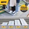 BEJONI 4FT Silvery Wheelchair Ramp, Folding Non-Slip Portable Aluminum Ramp for Home Steps, Thresholds, Doorways, Handicap Access, 600 LBS Capacity view 3