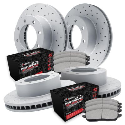 R1 Concepts Front and Rear Brake Kit Fits 2009-2020 Chevrolet Express 3500