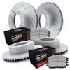 R1 Concepts Front and Rear Brake Kit Fits 2009-2020 Chevrolet Express 3500 view 1