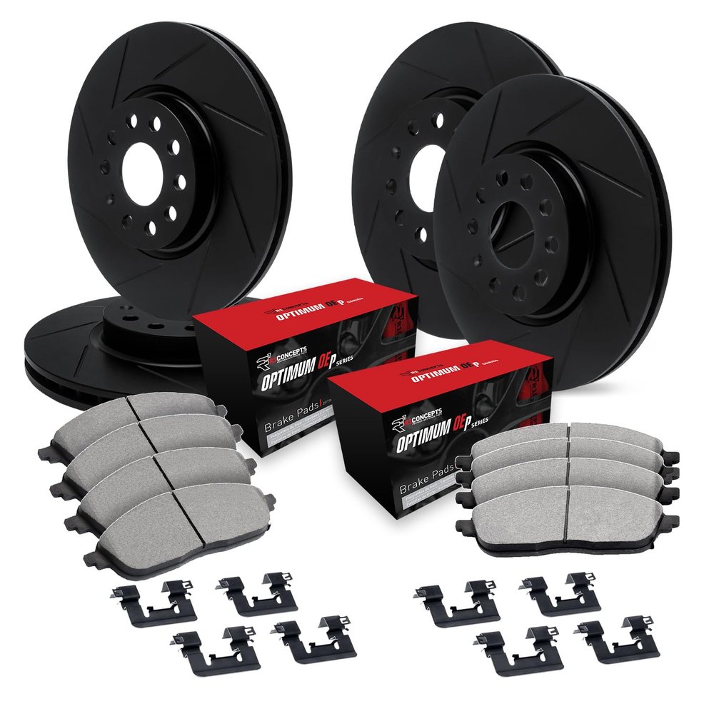 R1 Concepts Front and Rear Brake Kit Fits 2016-2019 Land Rover Range Rover