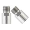Tobefore Aluminum Alloy Bike Pedal Extenders, 20mm SPD MT MTB, Silver, Mountain, Downhill view 1