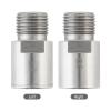 Tobefore Aluminum Alloy Bike Pedal Extenders, 20mm SPD MT MTB, Silver, Mountain, Downhill view 3