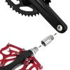 Tobefore Aluminum Alloy Bike Pedal Extenders, 20mm SPD MT MTB, Silver, Mountain, Downhill view 4