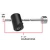 TOWSMART Chrome Adjustable Right Angle Trailer Coupler Lock, 1/4 in. Diameter Pin, 1 in. to 3 in. Span view 4
