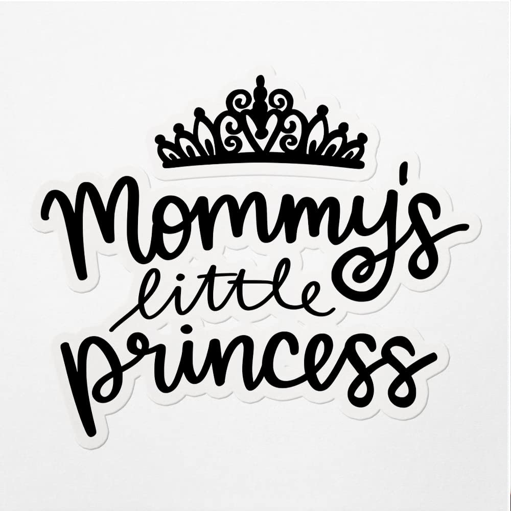 Decal Stickers of Mommy's Princess Premium Indoor (No Waterproof) Vinyl Decal Stickers for Laptop Phone Accessory Helmet Car Window Mug Tuber Cup Door Wall Decoration ANDVER3g8964bBL