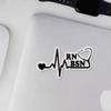 Decal Stickers of Stethoscope Rn BSN Heartbeat Premium Indoor (No Waterproof) Vinyl Decal Stickers for Laptop Phone Accessory Helmet Car Window Mug Tuber Cup Door Wall Decoration ANDVER391083bBL view 3