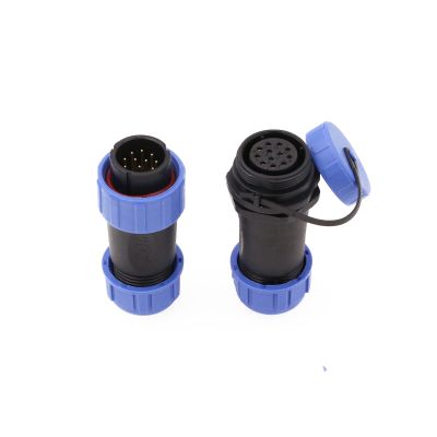 ZBLZGP SP21 12 Pin Male Cable Plug and Female Cable in-line Socket Watertight Dustproof Cap Circular Industrial Quick Disconnect Power 5A for Camper Van Automotive LED