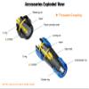 ZBLZGP SP21 12 Pin Male Cable Plug and Female Cable in-line Socket Watertight Dustproof Cap Circular Industrial Quick Disconnect Power 5A for Camper Van Automotive LED view 4