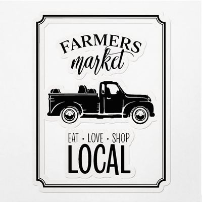 Decal Stickers of Eat Love Shop Local Premium Indoor (No Waterproof) Vinyl Decal Stickers for Laptop Phone Accessory Helmet Car Window Mug Tuber Cup Door Wall Decoration ANDVER30g4240BL
