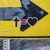 Holographic Decal Stickers of Christian The Cross Equals Love Premium Waterproof Vinyl Decal Stickers for Laptop Phone Accessory Helmet Car Window Mug Tuber Cup Door Wall Decoration ANDVER3019190HO view 4