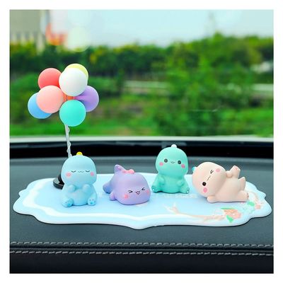 Mgiahekc Car Decorations for Women Set, Cute Little Dinosaur Desktop Decoration, Car Dashboard Decoration,B
