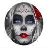 Custom Aluminum 5 Hole Twin Cam Derby Clutch Cover for Harley Davidson - Sugar Skull Red (Matte Finish, 1999-2018 Dyna Models) view 1