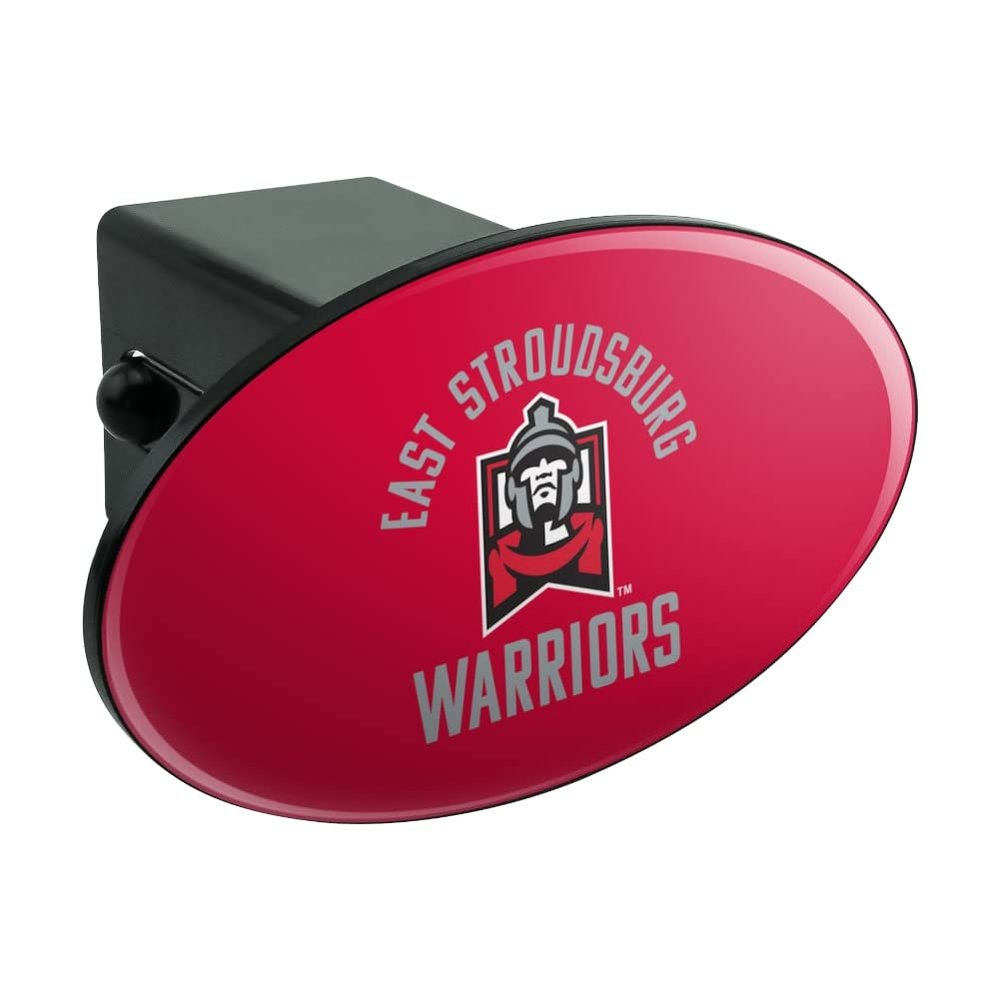 GRAPHICS & MORE East Stroudsburg University of Pennsylvania Warriors Logo Oval Tow Trailer Hitch Cover Plug Insert