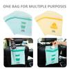 Zerodeko 30pcs Self-adhesive Car Trash Bags Disposable Litter Pouch for Vehicles Office and Kitchen Convenient Garbage Storage Includes Cute Hippo Chick Designs view 4