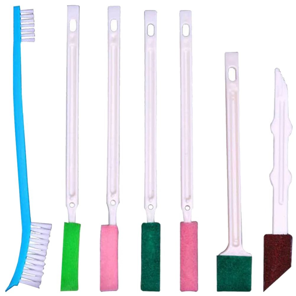 7pcs Disposable Crevice Cleaning Brushes for Shower Heads Toilets Windows and Car Interiors Gentle Scratch Cleaning Tools for Hard Reach Corners