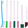 7pcs Disposable Crevice Cleaning Brushes for Shower Heads Toilets Windows and Car Interiors Gentle Scratch Cleaning Tools for Hard Reach Corners view 1