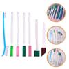 7pcs Disposable Crevice Cleaning Brushes for Shower Heads Toilets Windows and Car Interiors Gentle Scratch Cleaning Tools for Hard Reach Corners view 2