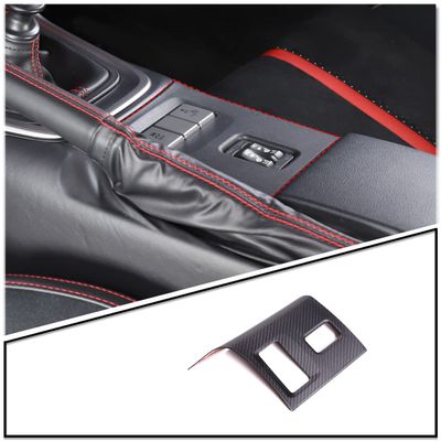 sekhyna Car Interior Accessories Center Control Seat Heated Adjustment Panel Decorative Protection Frame Cover Real Carbon Fiber 1PCS Fit for 86 GT86 2022/Sub@ru BRZ ZD8 2022 (Matte Black Carbon)