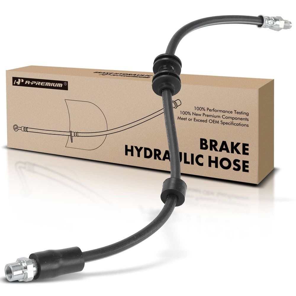 A-Premium Front Driver or Passenger Brake Hydraulic Hose Compatible with Select BMW Models - X1 2013 2014 2015, 2.0L - Replace# 34306799424