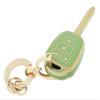 chyoekey Key Fob Cover for Toyota with Keychain Soft TPU Car Key Shell Case Protector Compatible with Camry Corolla RAV4 Highlander Avalon Corolla iM Venza Yaris (Green) view 1