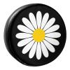 Foruidea Daisy Flower Spare Tire Cover PU Leather Wheel Tire Cover Fit Trailer, RV, SUV and Many Vehicle 14inch view 1