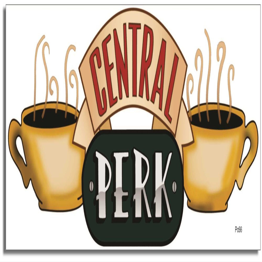 Gear Tatz - Central Perk - TV Show Tribute- Car Magnet - 2.75 x 9.5 inches - Professionally Made in the USA (Magnetic, X10)