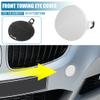 X AUTOHAUX Front Bumper Tow Hook Cover Car Towing Hook Eye Hole Cover Replacement 51117207299 for BMW 3 Series E90 E91 2009-2012 White view 2