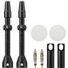 Corki Cycles Tubeless Presta Valve Stem 55 mm with 2PCS Valve Core and 2PCS Remover Tool (Black) view 1