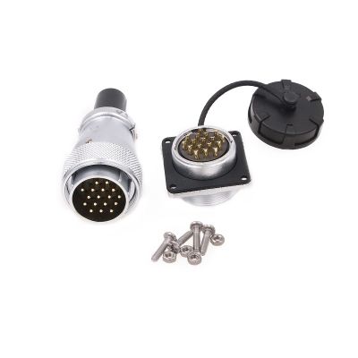 ZBLZGP WEIPU WS28 17 Pin High Voltage Power Cable Connector Automotive Bulkhead Solder Circular Industrial Aviation Metal Panel Mount Male Female Plug Socket Dustproof Signal Cable Assembly