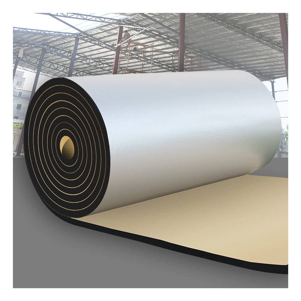 ZXCASDF Heat Shield,Sound Deadening Material,Car Sound deadening mat,Foil Cotton Liner,Car Engine Heat Sound Deadener Dampening Insulation Mat,Waterproof Sound Proof Sticker,5mmthk,1 * 1M(1m)