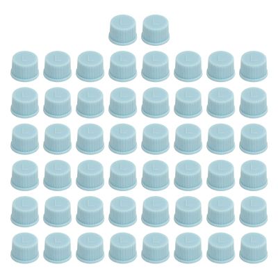Hidyliu 50 Pcs A/C Valve Core Cap, Universal A/C Repair Refrigerant Charging Port Cover Auto Accessory A/C Refrigerant Port Cap Seal for Car M9
