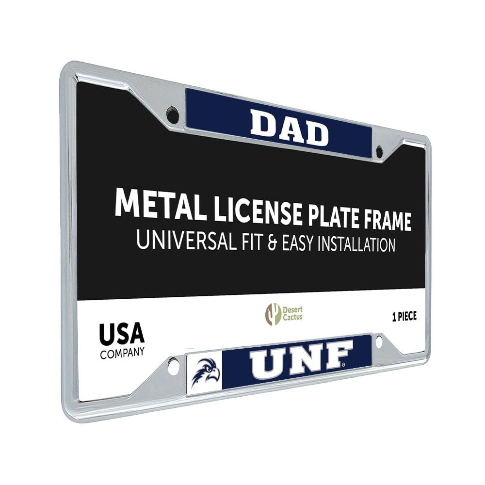 Desert Cactus University of North Florida Ospreys License Plate Frame (Dad)
