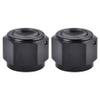 EVIL ENERGY 4AN Flare Cap Block off Fitting Plug Black 2PCS view 1